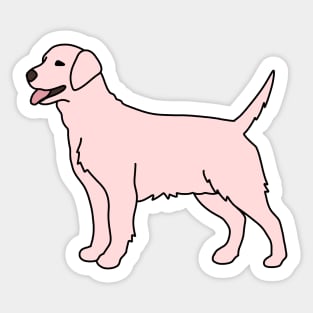 Light Pink Labrador Sticker